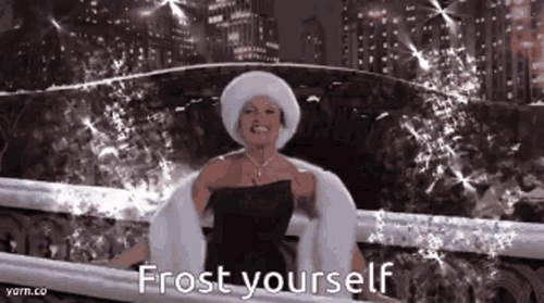 Gif shows the scene from the movie How to lose a guy in ten days, in which the owner of a jewelry brand says, frost yourself. Gif illustrates the article on how to sell jewelry online.