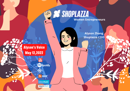 Animation of Shoplazza COO Alyson Zhang